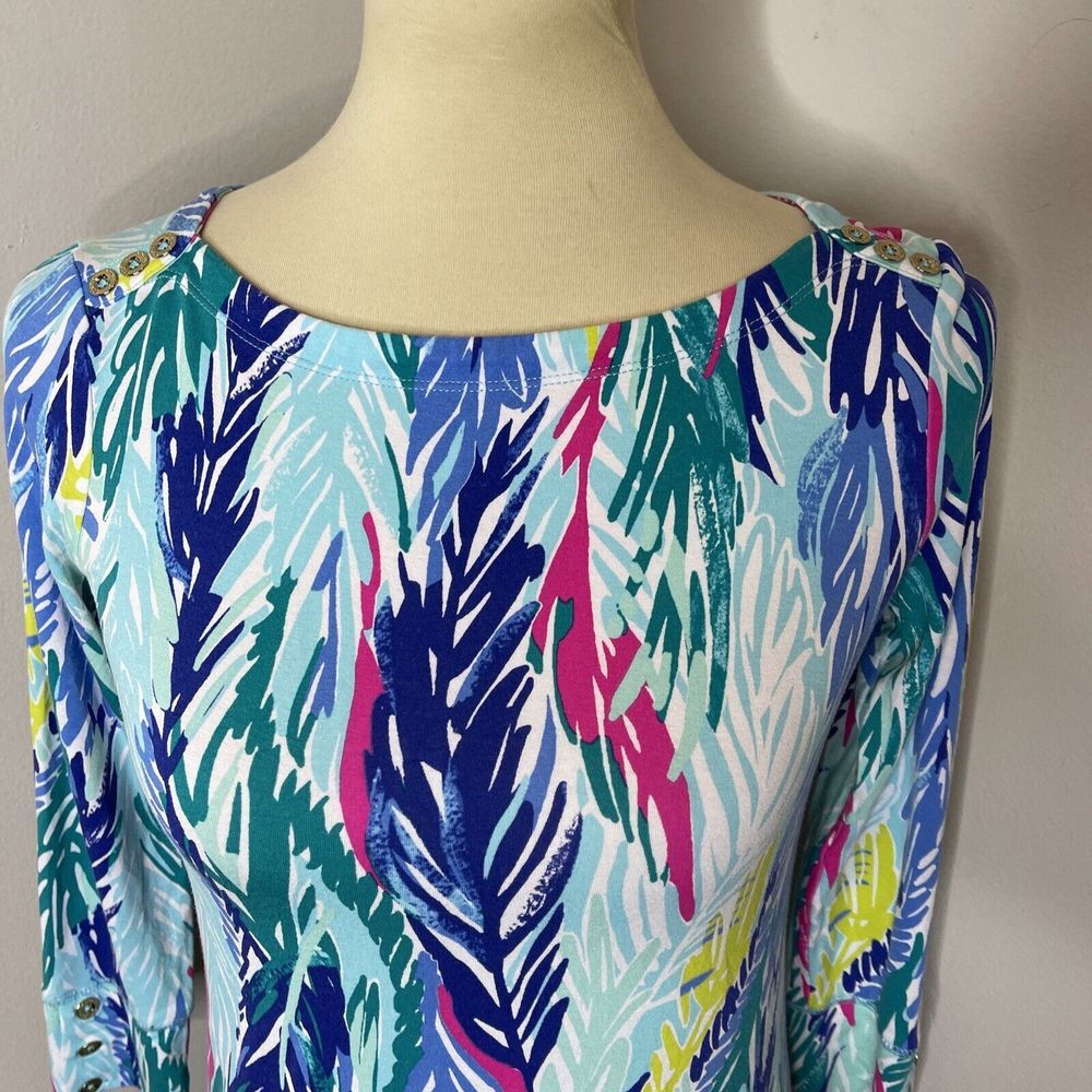 Lilly Pulitzer Sophie Dress UPF 50+ Light as a Feather 3/4 Sleeve Dress XS - Picture 8 of 10